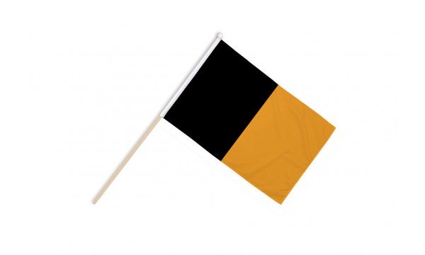 Black and Amber Irish County Large Hand Flags